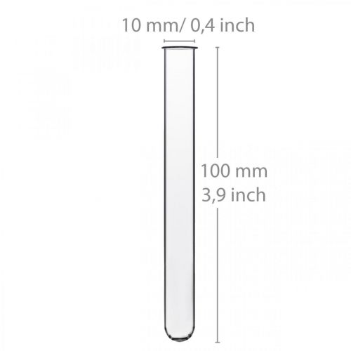 Product Test tube mini glass vase flower tube 100×10mm