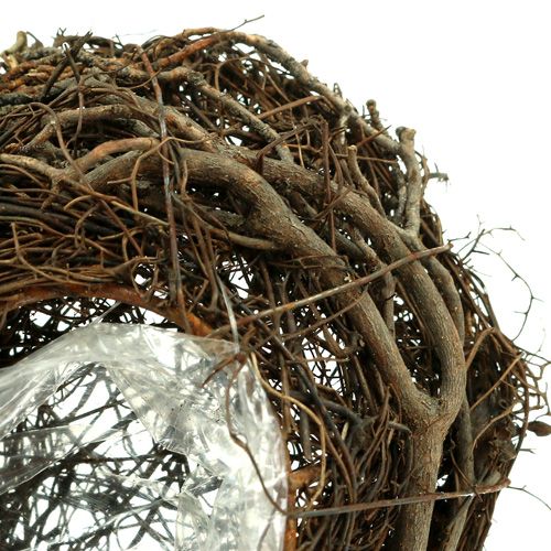 Product Braided Vine Plant Heart, Natural, 15x23x5cm, Decorative Hearts for Grave Decorations and Memorial Floristry, Set of 4
