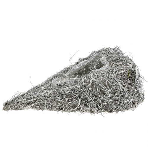 Vine heart for planting white washed 35cm x 23cm 1p | Floristik24.ie