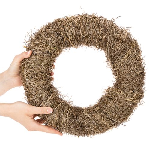 Natural material wreath, natural decorative wreath for DIY projects, 35cm | Floristik24.ie