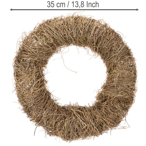Natural material wreath, natural decorative wreath for DIY projects, 35cm | Floristik24.ie