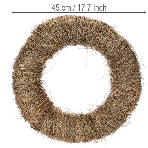 Vine wreath, untreated, round, natural wreath for crafting, 45cm | Floristik24.ie