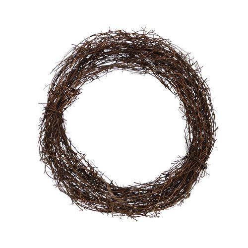 Product Natural grapevine wreath Ø15cm, set of 10 - Ideal for autumn, Christmas, Easter and funeral decorations