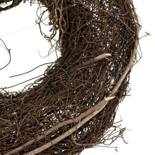 Floristik24 Vine wreath with willow natural Ø30cm 2pcs
