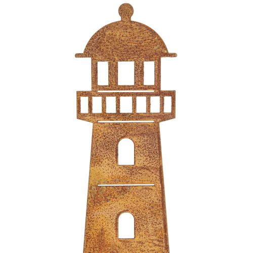 Product Rain Gauge Lighthouse Rust Look – Decorative Rain Gauge for the Garden and Fence 41cm Rust