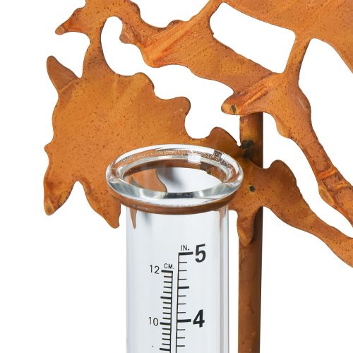 Floristik24 Rain gauge garden plug rust bird 23x7,5x110cm
