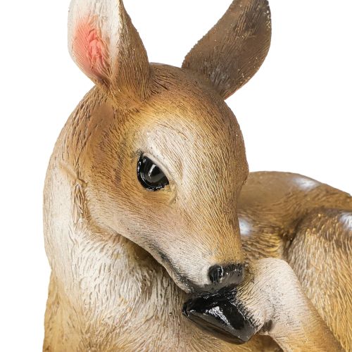 Floristik24 Deer decoration fawn figure lying table decoration 13×6.5×12cm 3pcs