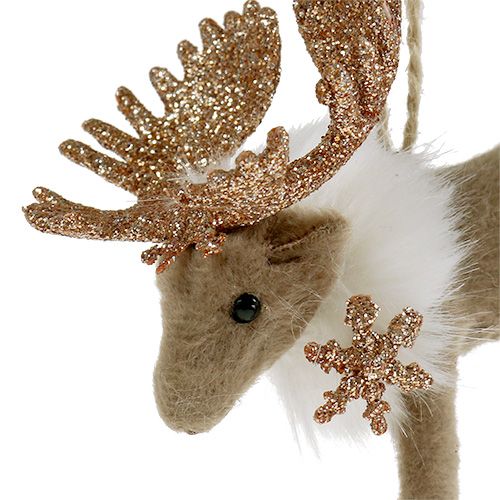 Floristik24 Reindeer L10cm to hang
