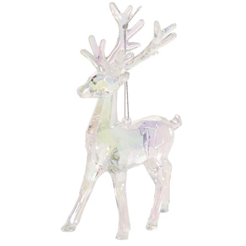 Acrylic reindeer ornaments for Christmas tree, 14cm, 4 pieces buy online | Floristik24.ie