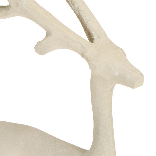 Product Reindeer decoration deer figure metal grey clay optics H27.5cm