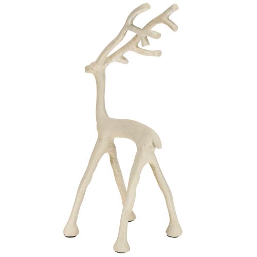 Product Reindeer decoration deer figure metal grey clay optics H27.5cm