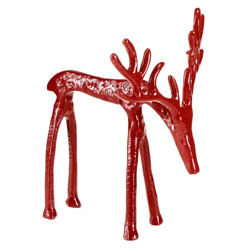 Reindeer decoration metal figure Christmas decoration red 16×13×19cm