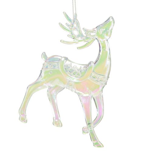 Product Reindeer decoration Christmas decoration iridescent H12cm 3pcs
