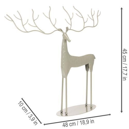 Decorative deer sculpture with