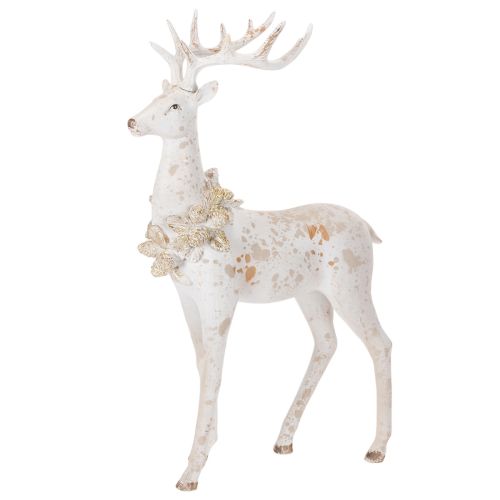 Decorative figurine of a deer with pine cone decoration for winter decoration, 49cm buy online | Floristik24.ie