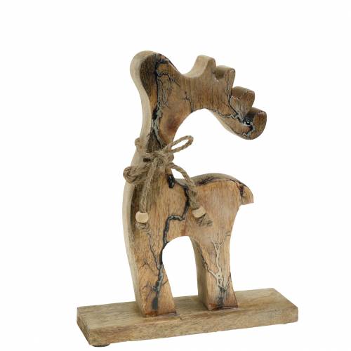 Floristik24 Christmas decoration decoration figure reindeer wood 21cm