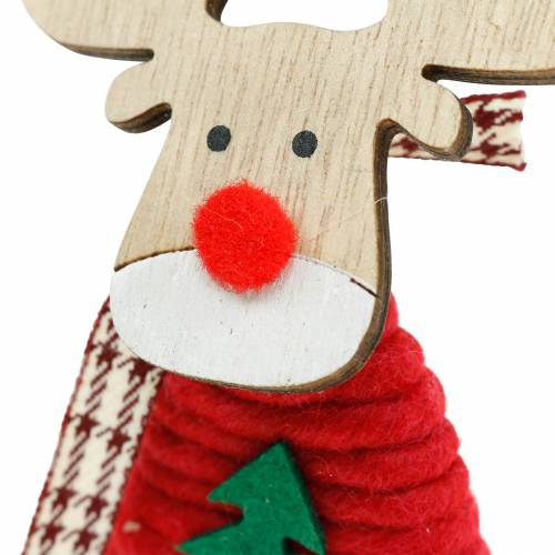 Floristik24 Reindeer and moose with Christmas jumper brown/red H14.5/13.5cm 6pcs