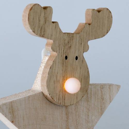 Floristik24 Reindeer Christmas decoration wood 14cm x 17cm
