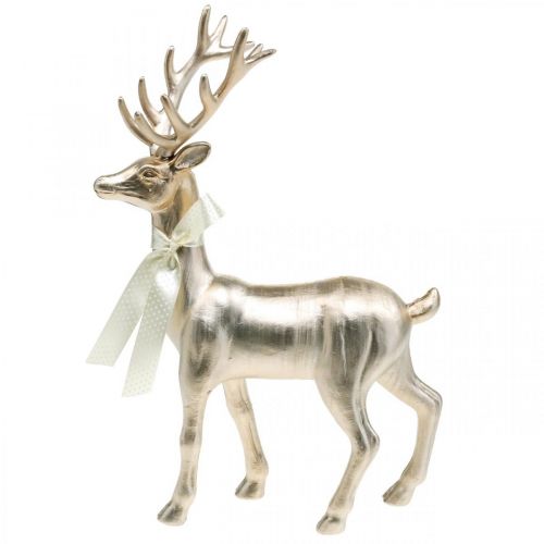 Floristik24 Decorative deer standing champagne decoration figure Advent 36cm