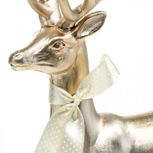 Floristik24 Decorative deer standing champagne decoration figure Advent 36cm
