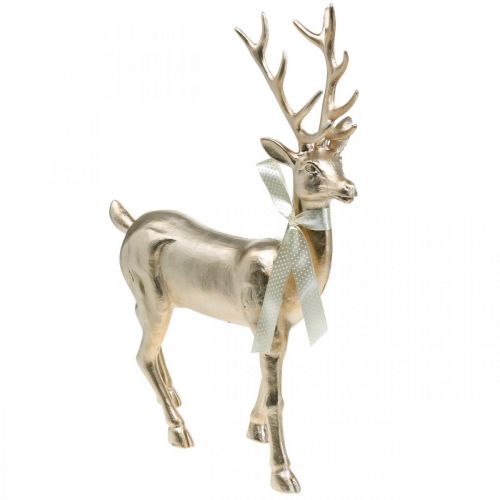 Floristik24 Decorative figure deer champagne decorative deer large Christmas 47cm