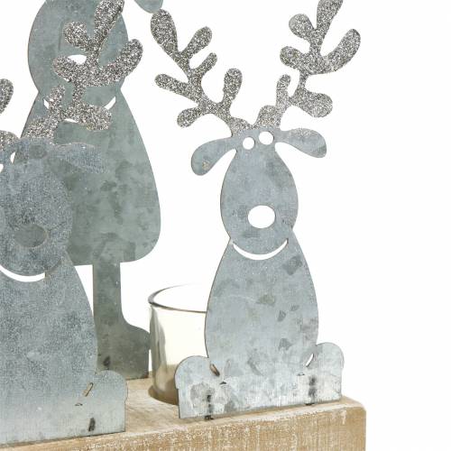 Floristik24 Reindeer with tealight holder 22cm x 17cm