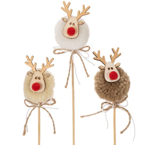 Decorative Reindeer Figurine Pom Pom Christmas Pegs 24cm 12pcs buy online | Floristik24.ie