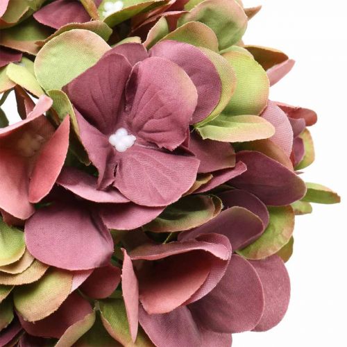 Floristik24 Hydrangea artificial pink, Bordeaux artificial flower large 80cm