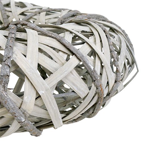 Product Bark wreath with willow large gray Ø45cm H11.5cm