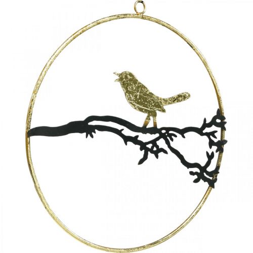 Product Window decoration bird, autumn decoration for hanging, metal Ø22.5cm
