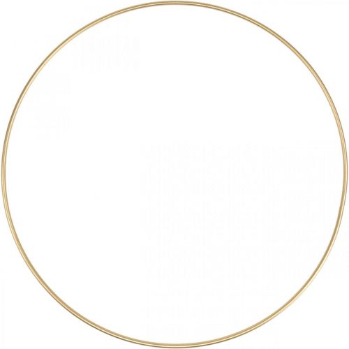 Product Metal ring decor ring Scandi ring deco loop golden Ø40cm 4pcs