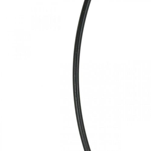 Product Metal ring decor ring Scandi ring deco loop black Ø30cm 4pcs