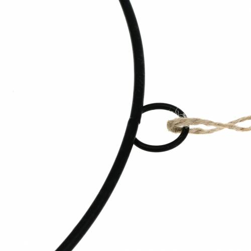 Product Decorative ring for hanging black Ø35cm 4pcs