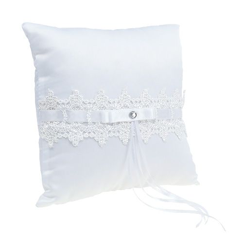 Ring pillow 20cm x 20cm white