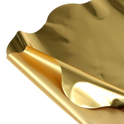 Floristik24 Rondella cuff gold glossy, matt Ø50cm 50p