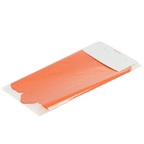 Floristik24 Rondella cuff orange Ø48cm 50pcs