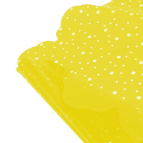 Floristik24 Rondella cuffs Ø48cm yellow 50pcs