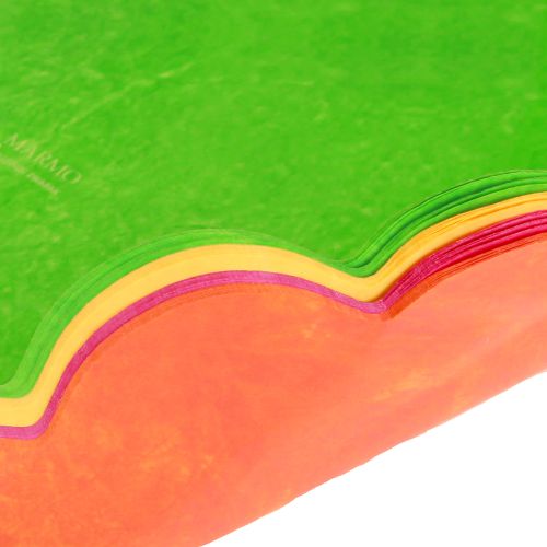 Floristik24 Rondella cuffs marbled Ø37cm Assorted 100 pcs