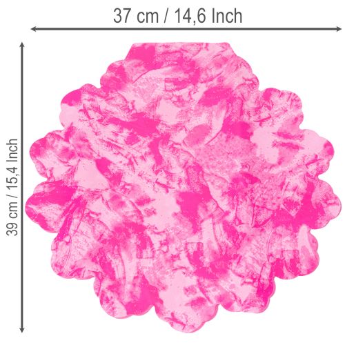 Flower cuff rondella round cuff 38cm pink for bouquets | Floristik24.ie