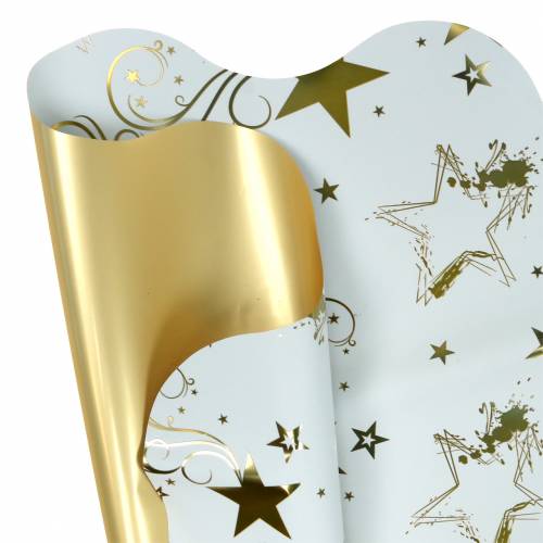 Rondella cuff Christmas motif white gold 60cm 50p