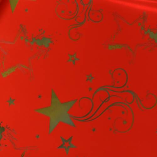 Rondella cuff Christmas motif red gold 60cm 50p