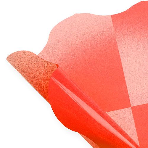 Floristik24 Flower cuff Ø40cm red 50pcs