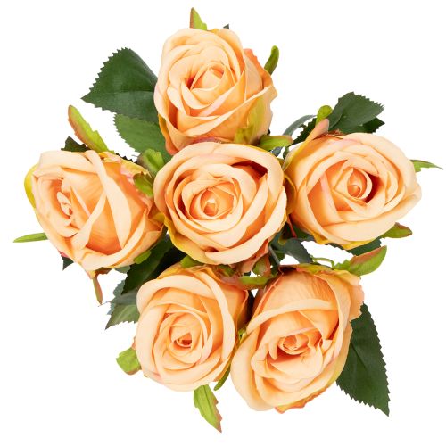 Product Artificial rose bouquet with realistic look, long-lasting, for wedding decoration, 44cm, 6 pieces