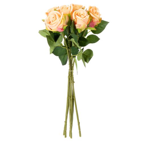 Product Artificial rose bouquet with realistic look, long-lasting, for wedding decoration, 44cm, 6 pieces