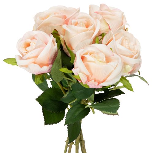 Artificial rose bouquet for stylish home decoration and festive occasions, 44cm, 6 pieces
