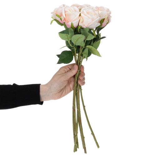 Product Artificial rose bouquet for stylish home decoration and festive occasions, 44cm, 6 pieces