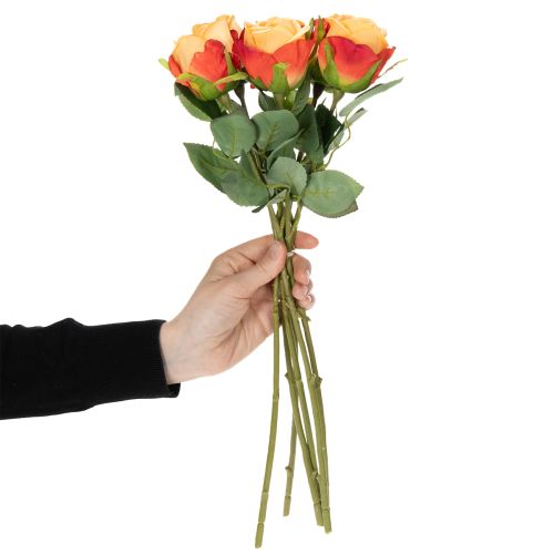 Product Artificial rose arrangement, a timeless highlight in any interior for tasteful decor, 44cm, 6 pieces