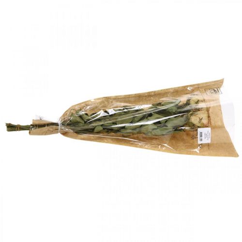 Floristik24 Decorative roses, dried flowers, dried roses, Valentine's Day, funeral floristry, rustic roses yellow-pink L48cm 5 pcs