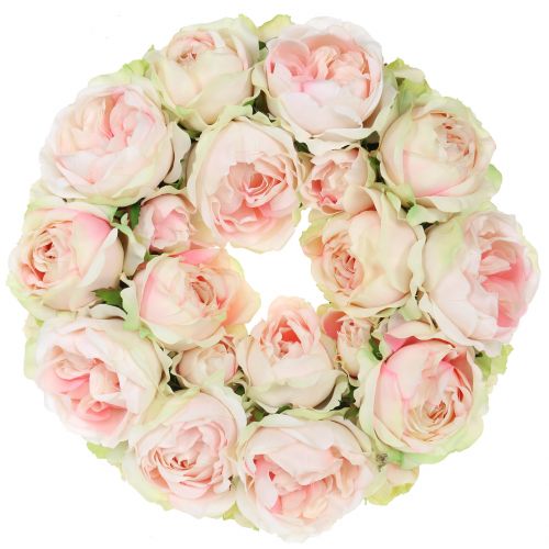 Floristik24 Rosary crème / pink Ø30cm