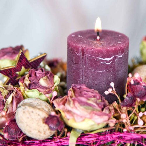 Floristik24 Roses antique pink, silk flowers, artificial flowers L23cm 8 pcs